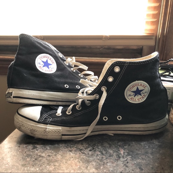 USA Black Chuck Taylor Converse High-Top Shoes